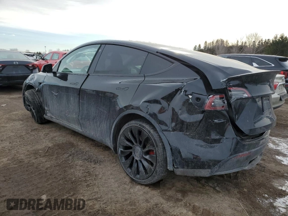2022 Tesla Model Y Performance z VIN 7SAYGDEF5NF512464, wystawiony jako Copart lot #46337165 z przebiegiem 74 761 mil mil oraz Szkoda całkowita • Salvage title. Historia ofert i sprzedaży dostępna na DreamBid. Obrazek 2.