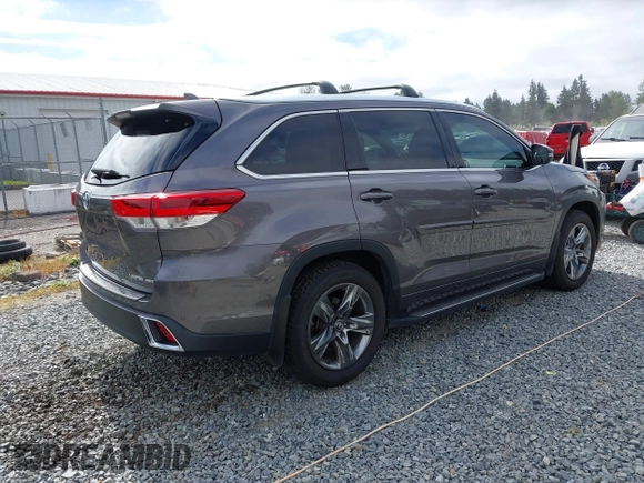 2017 Toyota Highlander Limited with VIN 5TDDZRFH8HS380934, listed as a IAAI auction lot 42630478 with 87,634 mi miles and . Bid and sale history available at DreamBid. Image 4.
