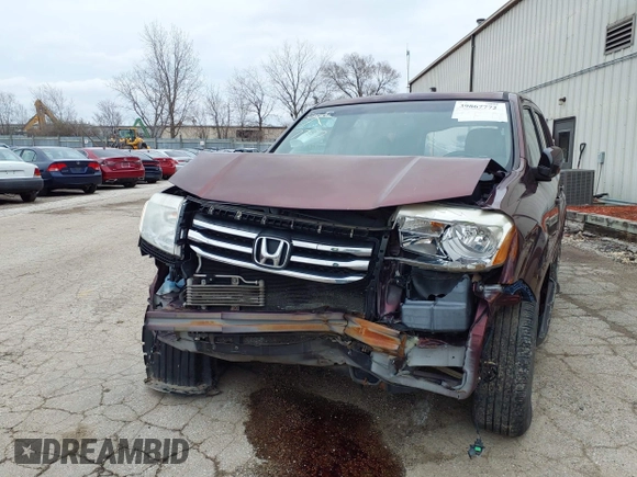 2012 Honda Pilot EX-L with VIN 5FNYF4H65CB045796, listed as a IAAI auction lot 39867772 with 104,061 mi miles. Bid and sale history available at carsss.com. Image 6.