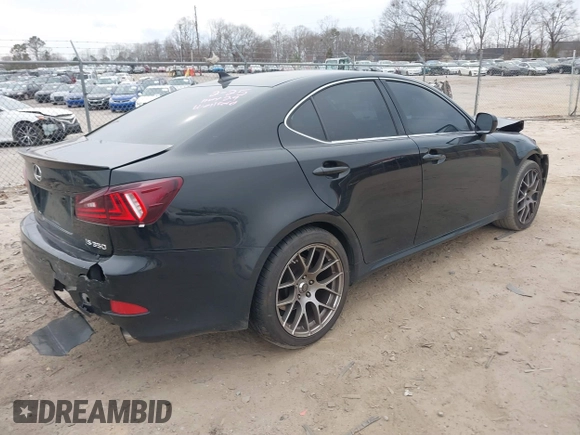 2007 Lexus IS 350 with VIN JTHBE262672007093, listed as a IAAI auction lot 41683132 with 171,613 mi miles and . Bid and sale history available at DreamBid. Image 4.