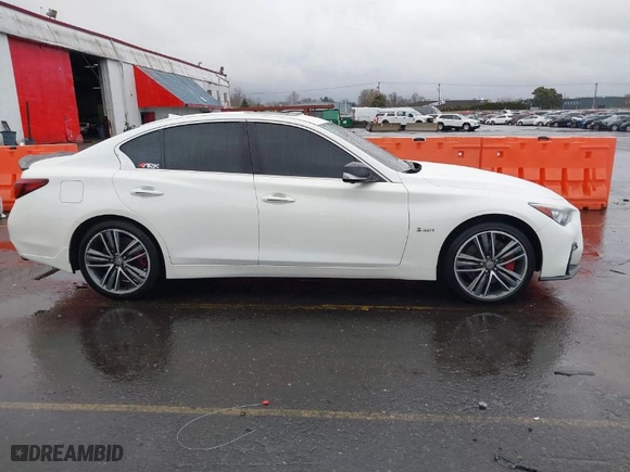 2020 Infiniti Q50 RED SPORT 400 with VIN JN1FV7AP3LM630322, listed as a IAAI auction lot 41483294 with NaN miles. Bid and sale history available at carsss.com. Image 13.