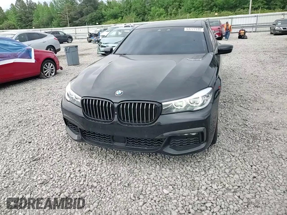 2018 BMW 7 Series 740e xDrive with VIN WBA7J2C59JB246238, listed as a Copart auction lot 53777335 with 76,642 mi miles and Salvage Title. Bid and sale history available at carsss.com. Image 13.