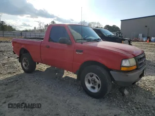2000 Ford Ranger XL with VIN 1FTYR10VXYPA90058, listed as a Copart auction lot 44582595 with 217,339 mi miles and Salvage Title. Bid and sale history available at carsss.com. Image 4.