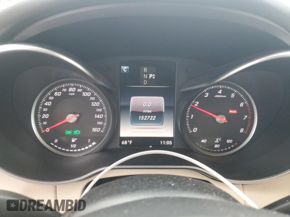 2016 Mercedes-Benz C 300 Luxury with VIN 55SWF4KBXGU138931, listed as a Copart auction lot 58545945 with 152,722 mi miles and Salvage title. Bid and sale history available at DreamBid. Image 9.