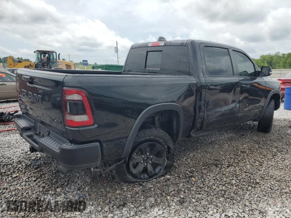 2020 Ram 1500 Rebel with VIN 1C6SRFLT5LN408810, listed as a Copart auction lot 56894725 with 49,089 mi miles and Salvage title. Bid and sale history available at DreamBid. Image 3.