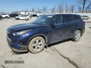 2020 Toyota Highlander LE with VIN 5TDBZRBH6LS009874, listed as a Copart auction lot 48354095 with 121,865 mi miles and Non repairable. Bid and sale history available at DreamBid. Image 1.