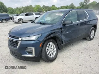 2023 Chevrolet Traverse LS z VIN 1GNERFKW8PJ112735, wystawiony jako Copart lot #60020405 z przebiegiem 72 912 mil mil oraz Szkoda całkowita • Salvage title. Historia ofert i sprzedaży dostępna na DreamBid. Obrazek 14.