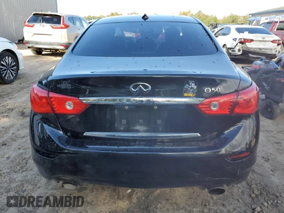 2017 Infiniti Q50 3.0t Premium with VIN JN1EV7AP6HM742020, listed as a Copart auction lot 81989804 with 78,816 mi miles and Salvage Title. Bid and sale history available at carsss.com. Image 6.