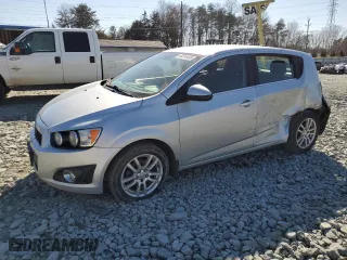 2013 Chevrolet Sonic LT with VIN 1G1JC6SH2D4210219, listed as a Copart auction lot 45314495 with 127,217 mi miles and Salvage Title. Bid and sale history available at carsss.com. Image 1.