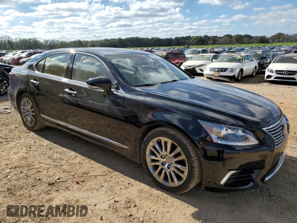 2015 Lexus LS 460 with VIN JTHBL5EF5F5136712, listed as a Copart auction lot 80684844 with 38,303 mi miles and Salvage title. Bid and sale history available at DreamBid. Image 4.