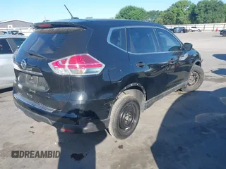 2016 Nissan Rogue SV with VIN KNMAT2MT0GP617296, listed as a IAAI auction lot 41972089 with 189,579 mi miles. Bid and sale history available at carsss.com. Image 4.