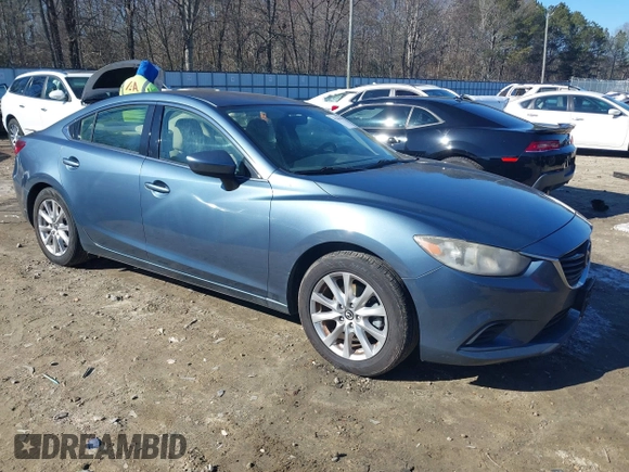 2015 Mazda 6 i Sport with VIN JM1GJ1U54F1196647, listed as a IAAI auction lot 41286544 with 133,654 mi miles and . Bid and sale history available at carsss.com. Image 1.