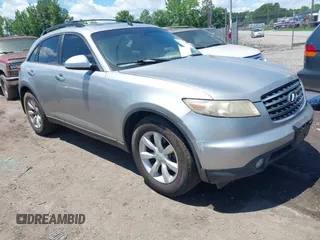 2005 Infiniti FX z VIN JNRAS08W75X216353, wystawiony jako IAAI lot #42546484 z przebiegiem 191 788 mil mil oraz . Historia ofert i sprzedaży dostępna na DreamBid. Obrazek 1.