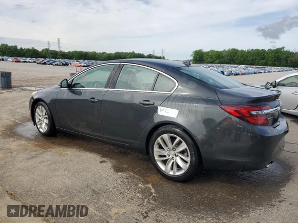 2014 Buick Regal with VIN 2G4GK5EX1E9215732, listed as a Copart auction lot 53346335 with 115,297 mi miles and Salvage title. Bid and sale history available at DreamBid. Image 2.