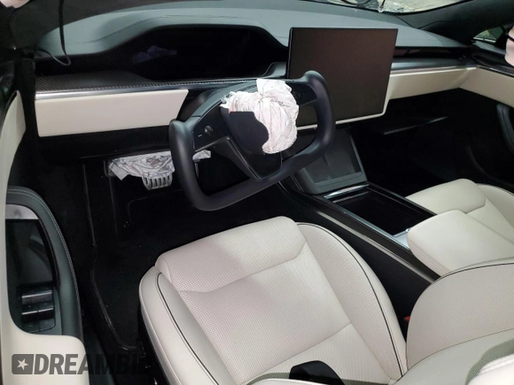 2022 Tesla Model S Plaid с VIN 5YJSA1E65NF487665, выставлен на аукционе Copart как лот 55261025 с пробегом Не указан миль и Списание • Salvage title. История ставок и продаж доступна на DreamBid. Изображение 8.