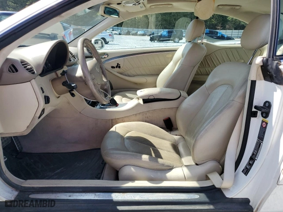2004 Mercedes-Benz CLK-Class 3.2L with VIN WDBTJ65J64F069663, listed as a Copart auction lot 72249994 with 136,091 mi miles and Salvage Title. Bid and sale history available at carsss.com. Image 7.