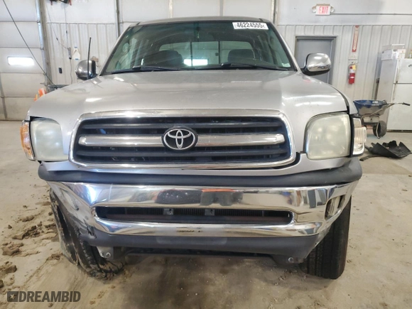 2002 Toyota Tundra SR5 with VIN 5TBRT34112S243196, listed as a Copart auction lot 46224555 with 0 mi miles and Salvage Title. Bid and sale history available at carsss.com. Image 5.