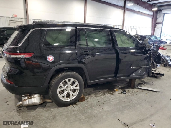 2023 Jeep Grand Cherokee L Limited with VIN 1C4RJJBG3P8783623, listed as a Copart auction lot 80689924 with 0 mi miles and Salvage Title. Bid and sale history available at carsss.com. Image 3.