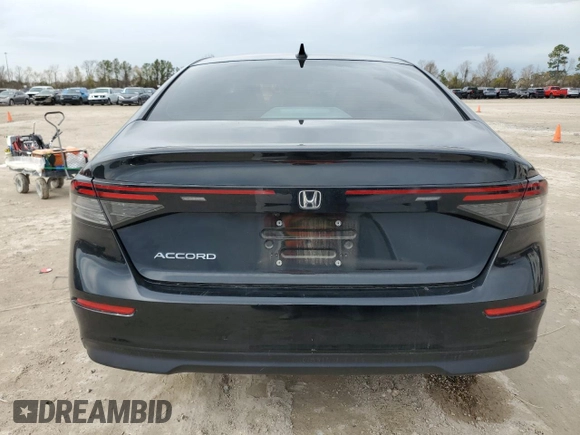 2023 Honda Accord Sedan LX with VIN 1HGCY1F29PA031001, listed as a Copart auction lot 88730025 with 23,261 mi miles and Salvage Title. Bid and sale history available at carsss.com. Image 6.