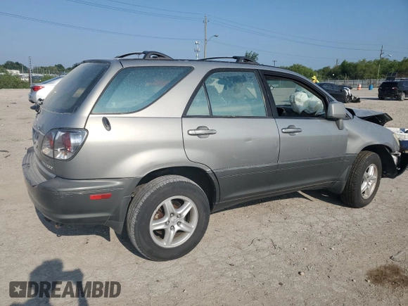 2001 Lexus RX 300 with VIN JTJHF10U910192723, listed as a Copart auction lot 66201614 with 0 mi miles and Salvage Title. Bid and sale history available at carsss.com. Image 3.