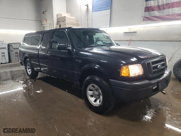 2005 Ford Ranger XLT with VIN 1FTYR44U35PB10164, listed as a Copart auction lot 44529615 with 142,072 mi miles and Salvage Title. Bid and sale history available at carsss.com. Image 4.