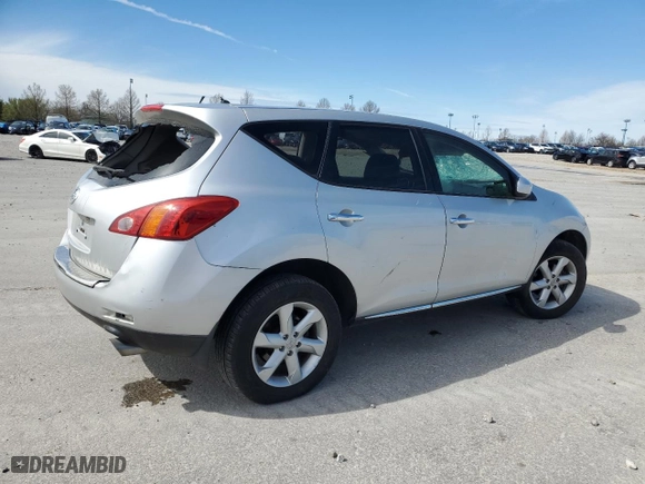 2010 Nissan Murano S with VIN JN8AZ1MU6AW019393, listed as a Copart auction lot 50183005 with 130,036 mi miles and Salvage Title. Bid and sale history available at carsss.com. Image 3.