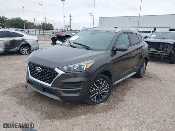 2020 Hyundai Tucson Sport with VIN KM8J33AL3LU156192, listed as a IAAI auction lot 41288165 with 53,210 mi miles. Bid and sale history available at carsss.com. Image 2.