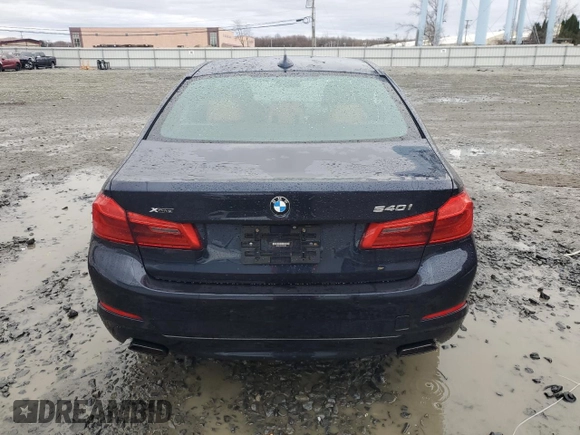 2017 BMW 5 Series 540i xDrive with VIN WBAJE7C34HWA03836, listed as a Copart auction lot 49574625 with Not provided miles and Salvage title. Bid and sale history available at DreamBid. Image 6.