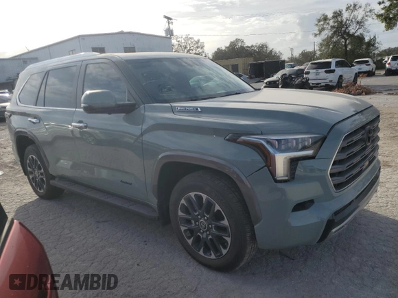 2024 Toyota Sequoia SR5 with VIN 7SVAAABA1RX041910, listed as a Copart auction lot 76440414 with 3,567 mi miles and Salvage Title. Bid and sale history available at carsss.com. Image 4.
