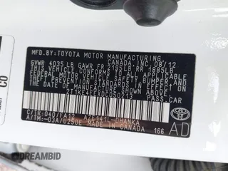2013 Toyota Matrix S z VIN 2T1KE4EEXDC050213, wystawiony jako IAAI lot #42142649 z przebiegiem 170 980 mil mil oraz . Historia ofert i sprzedaży dostępna na DreamBid. Obrazek 9.