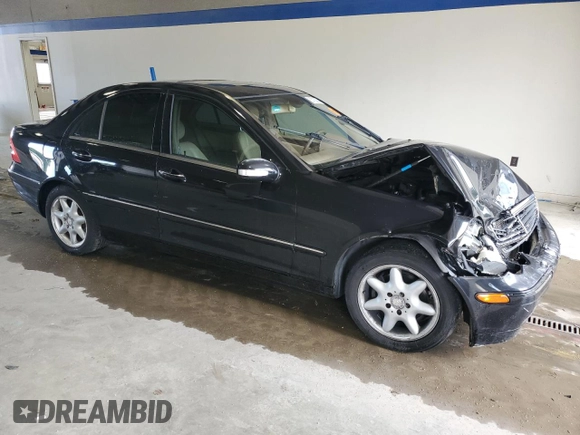 2003 Mercedes-Benz C 240 with VIN WDBRF61J73A521486, listed as a Copart auction lot 63702025 with Not provided miles and Salvage title. Bid and sale history available at DreamBid. Image 4.