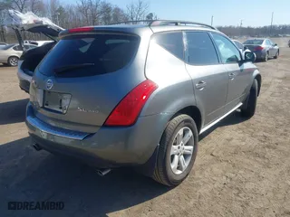 2007 Nissan Murano S with VIN JN8AZ08W37W662640, listed as a IAAI auction lot 41750108 with 1 mi miles. Bid and sale history available at carsss.com. Image 4.