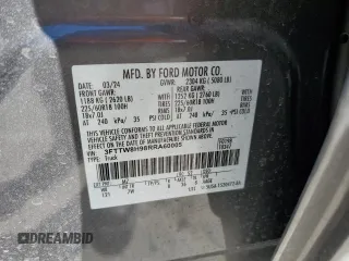 2024 Ford Maverick XLT with VIN 3FTTW8H98RRA60005, listed as a Copart auction lot 48523145 with 18,216 mi miles and Salvage Title. Bid and sale history available at carsss.com. Image 12.