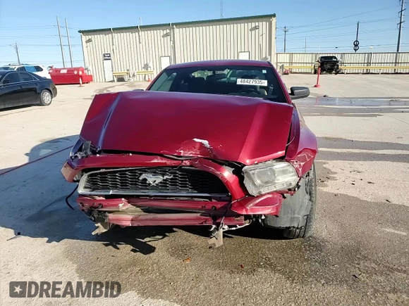 2014 Ford Mustang V6 with VIN 1ZVBP8AM0E5204583, listed as a Copart auction lot 48427935 with 114,307 mi miles and Salvage Title. Bid and sale history available at carsss.com. Image 14.