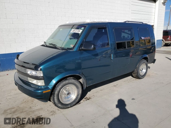 1996 Chevrolet Astro Cargo YF7 with VIN 1GBDM19W5TB103446, listed as a Copart auction lot 50072735 with 96,833 mi miles and Salvage Title. Bid and sale history available at DreamBid. Image 1.