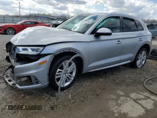 2018 Audi Q5 Premium Plus with VIN WA1BNAFY0J2143429, listed as a Copart auction lot 50757795 with 143,814 mi miles and Non Repairable. Bid and sale history available at carsss.com. Image 1.