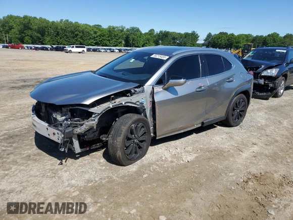 2021 Lexus UX 200 with VIN JTHX3JBH8M2033612, listed as a Copart auction lot 56215455 with 68,107 mi miles and Salvage title. Bid and sale history available at DreamBid. Image 1.