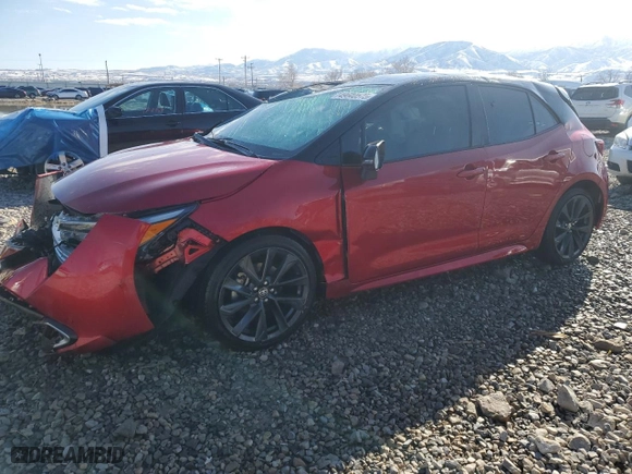 2023 Toyota Corolla Hatchback XSE with VIN JTNC4MBE0P3195152, listed as a Copart auction lot 49640575 with 32,033 mi miles and Salvage Title. Bid and sale history available at carsss.com. Image 1.