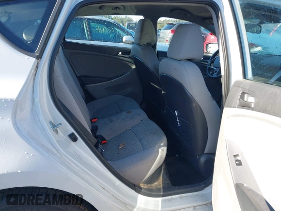 2017 Hyundai Accent SE with VIN KMHCT5AE6HU357260, listed as a IAAI auction lot 41810011 with 80,720 mi miles and . Bid and sale history available at DreamBid. Image 8.