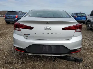 2019 Hyundai Elantra SE with VIN 5NPD74LF2KH430395, listed as a Copart auction lot 50257315 with 53,487 mi miles and Salvage Title. Bid and sale history available at DreamBid. Image 6.