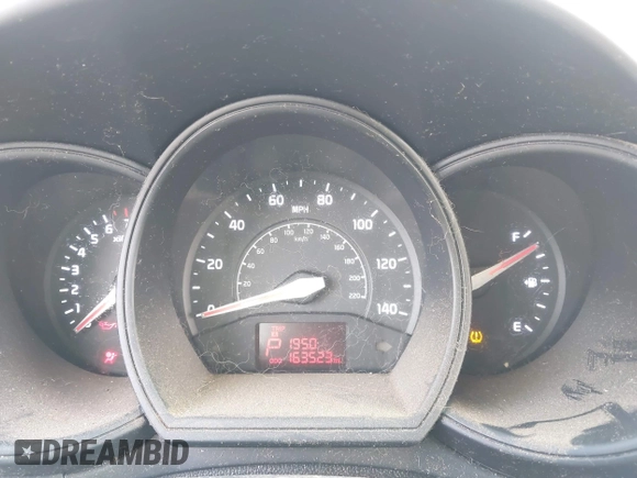 2013 Kia Rio LX with VIN KNADM4A38D6110543, listed as a IAAI auction lot 42068435 with 163,523 mi miles. Bid and sale history available at carsss.com. Image 7.