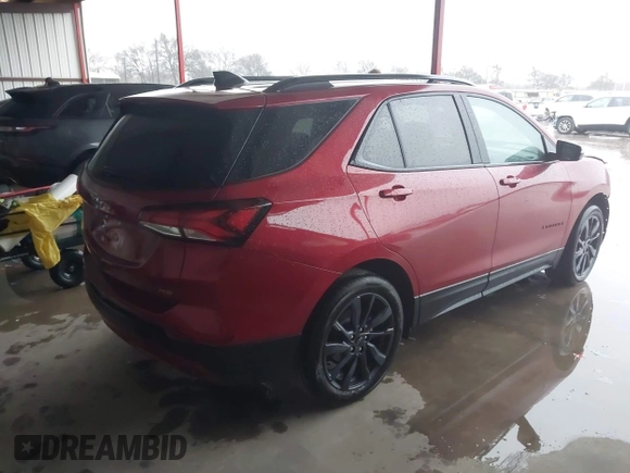 2024 Chevrolet Equinox RS with VIN 3GNAXMEG5RS206537, listed as a IAAI auction lot 41524098 with 14,291 mi miles and . Bid and sale history available at DreamBid. Image 4.