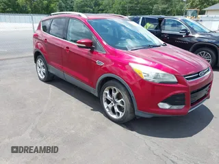 2013 Ford Escape Titanium with VIN 1FMCU0J9XDUD32178, listed as a IAAI auction lot 42754756 with 195,095 mi miles and . Bid and sale history available at DreamBid. Image 1.