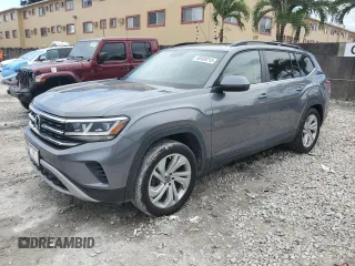 2021 Volkswagen Atlas SE z VIN 1V2JR2CA1MC559537, wystawiony jako Copart lot #60509215 z przebiegiem 78 207 mil mil oraz Szkoda całkowita • Salvage title. Historia ofert i sprzedaży dostępna na DreamBid. Obrazek 1.