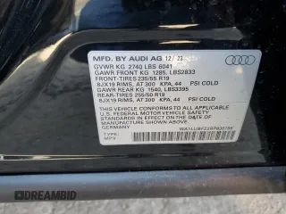 2024 Audi Q4 e-tron Premium Plus with VIN WA1LUBFZ2RP036788, listed as a Copart auction lot 47398845 with 2,034 mi miles and Salvage Title. Bid and sale history available at DreamBid. Image 13.