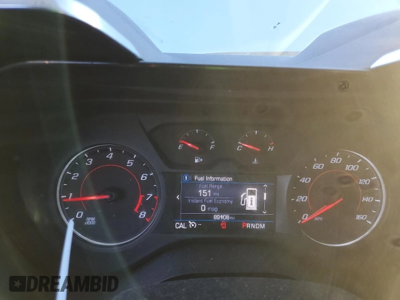 2019 Chevrolet Camaro 1LT with VIN 1G1FB3DX8K0126471, listed as a Copart auction lot 82988744 with 89,108 mi miles and Salvage Title. Bid and sale history available at carsss.com. Image 9.
