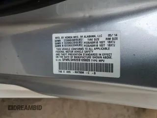 2014 Honda Odyssey Touring with VIN 5FNRL5H92EB109809, listed as a Copart auction lot 51438645 with 155,872 mi miles and Salvage Title. Bid and sale history available at DreamBid. Image 13.