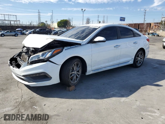 2015 Hyundai Sonata Sport with VIN 5NPE34AB3FH091362, listed as a Copart auction lot 45514825 with 118,809 mi miles and Salvage Title. Bid and sale history available at carsss.com. Image 1.