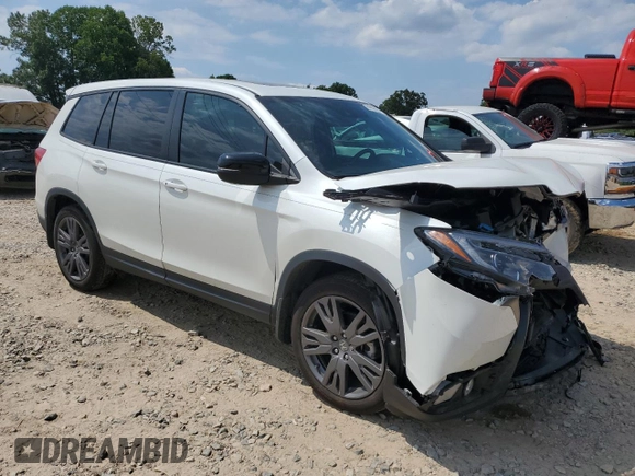 2021 Honda Passport EX-L with VIN 5FNYF7H59MB016165, listed as a Copart auction lot 61999294 with 0 mi miles and Salvage Title. Bid and sale history available at carsss.com. Image 4.