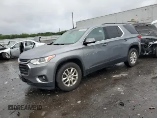 2019 Chevrolet Traverse LT Cloth z VIN 1GNEVGKW5KJ258777, wystawiony jako Copart lot #56592005 z przebiegiem 77 640 mil mil oraz Szkoda całkowita • Salvage title. Historia ofert i sprzedaży dostępna na DreamBid. Obrazek 1.